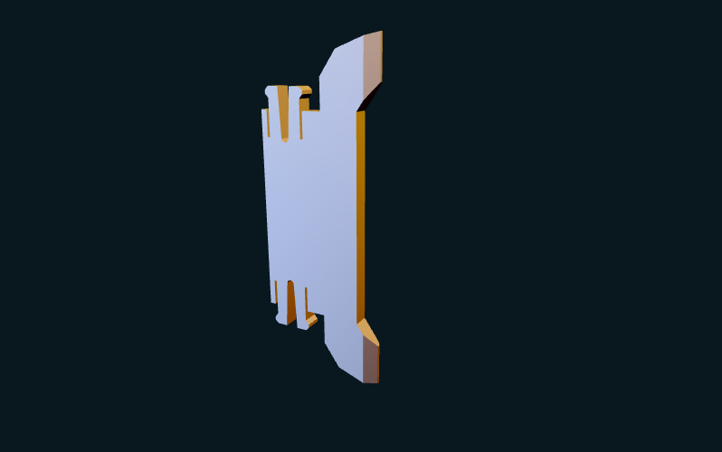 Base Traseira - Catapulta 3D
