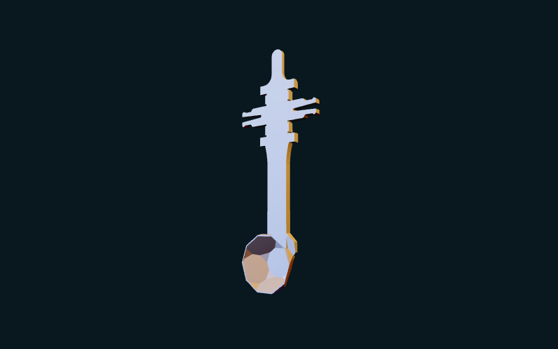 Haste de lançamento - Catapulta 3D